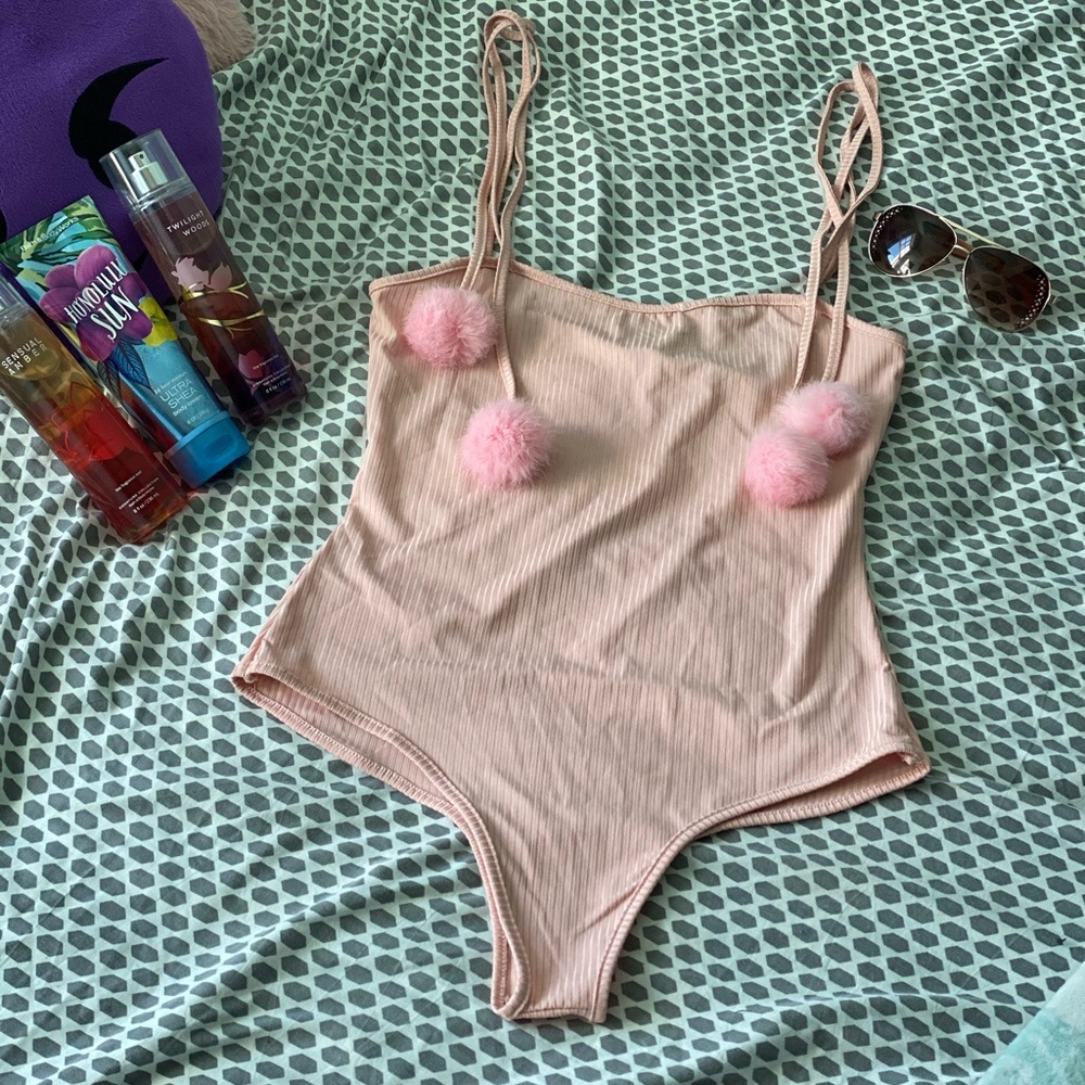 Zaful Light Pink Bodysuit